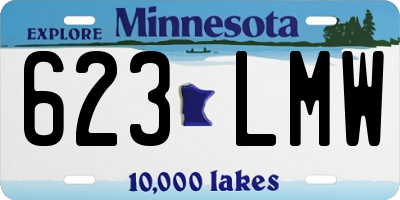 MN license plate 623LMW