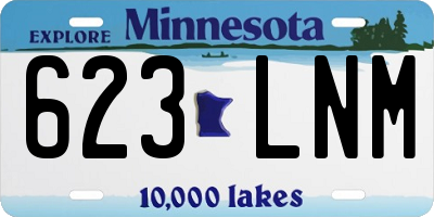 MN license plate 623LNM