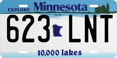MN license plate 623LNT