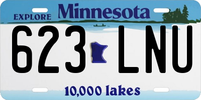 MN license plate 623LNU
