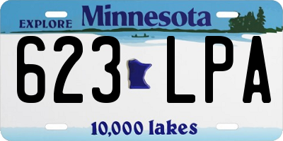 MN license plate 623LPA