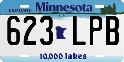 MN license plate 623LPB
