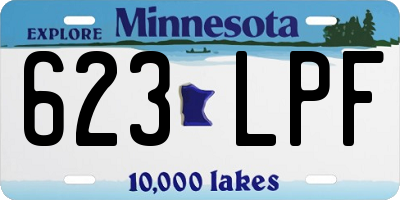 MN license plate 623LPF