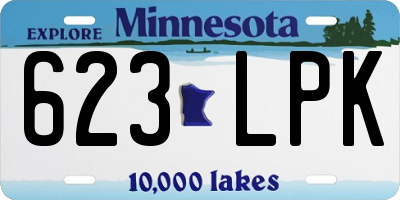 MN license plate 623LPK