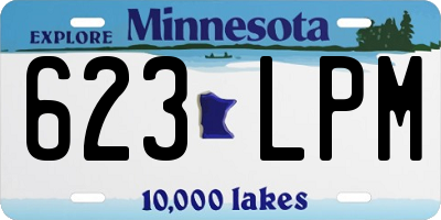 MN license plate 623LPM