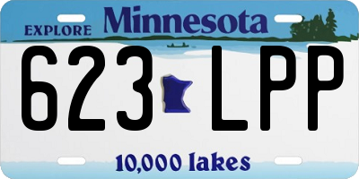 MN license plate 623LPP