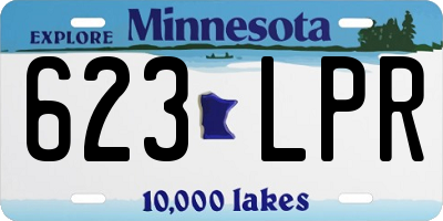 MN license plate 623LPR