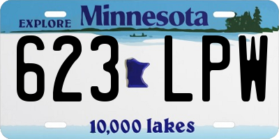MN license plate 623LPW