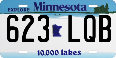 MN license plate 623LQB