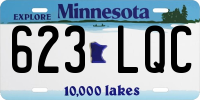 MN license plate 623LQC