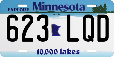 MN license plate 623LQD