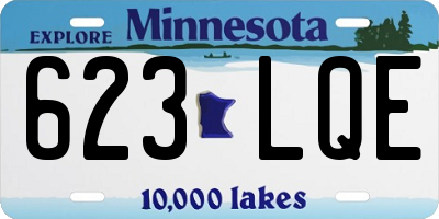 MN license plate 623LQE