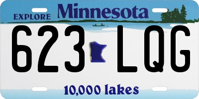 MN license plate 623LQG