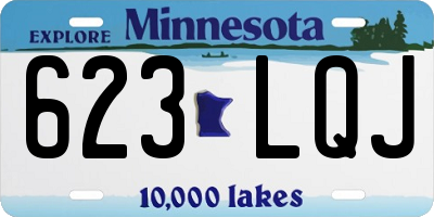 MN license plate 623LQJ
