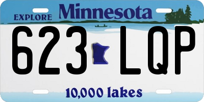 MN license plate 623LQP