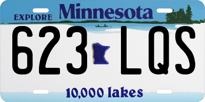 MN license plate 623LQS