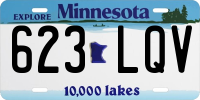 MN license plate 623LQV