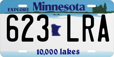 MN license plate 623LRA