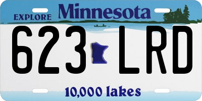 MN license plate 623LRD