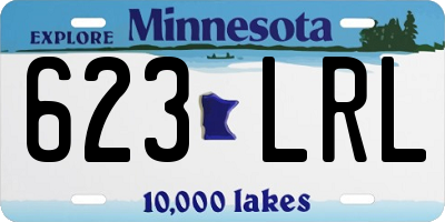 MN license plate 623LRL