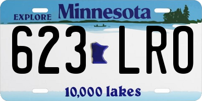 MN license plate 623LRO