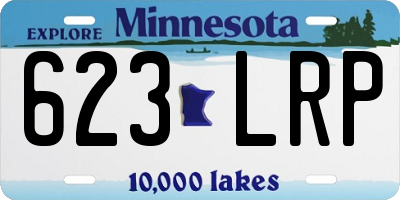 MN license plate 623LRP