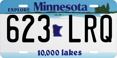 MN license plate 623LRQ