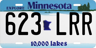 MN license plate 623LRR