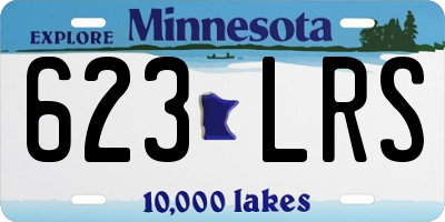 MN license plate 623LRS