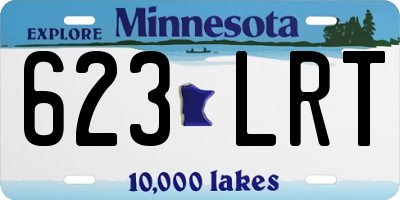 MN license plate 623LRT