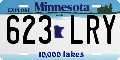 MN license plate 623LRY