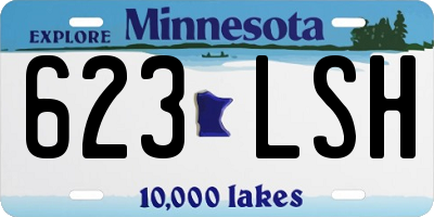 MN license plate 623LSH