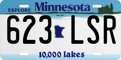 MN license plate 623LSR
