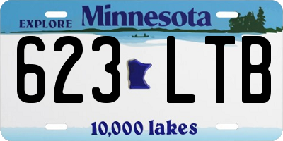 MN license plate 623LTB