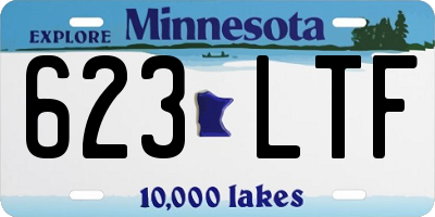 MN license plate 623LTF