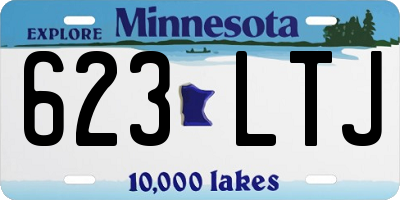 MN license plate 623LTJ