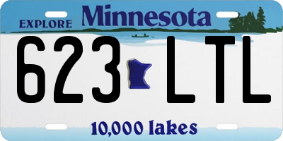 MN license plate 623LTL