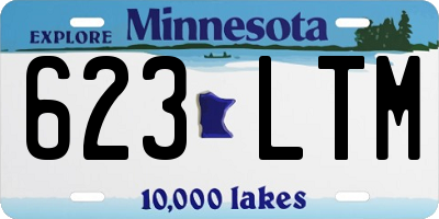 MN license plate 623LTM