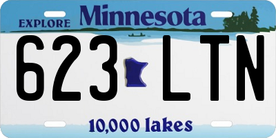 MN license plate 623LTN