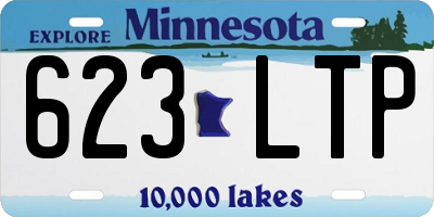 MN license plate 623LTP