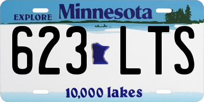 MN license plate 623LTS