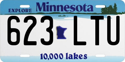 MN license plate 623LTU