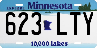 MN license plate 623LTY