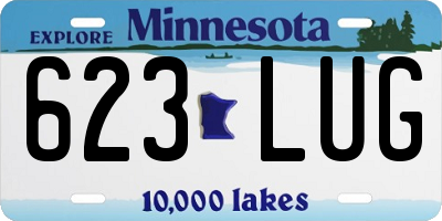 MN license plate 623LUG