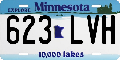 MN license plate 623LVH