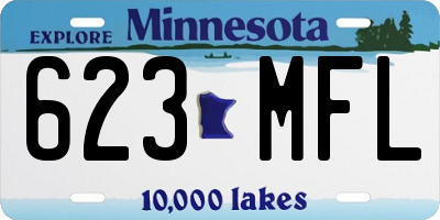 MN license plate 623MFL