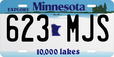 MN license plate 623MJS