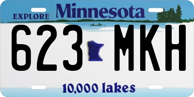 MN license plate 623MKH