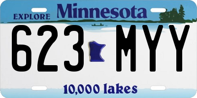 MN license plate 623MYY