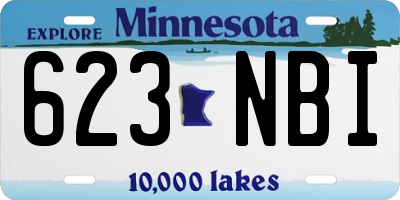 MN license plate 623NBI
